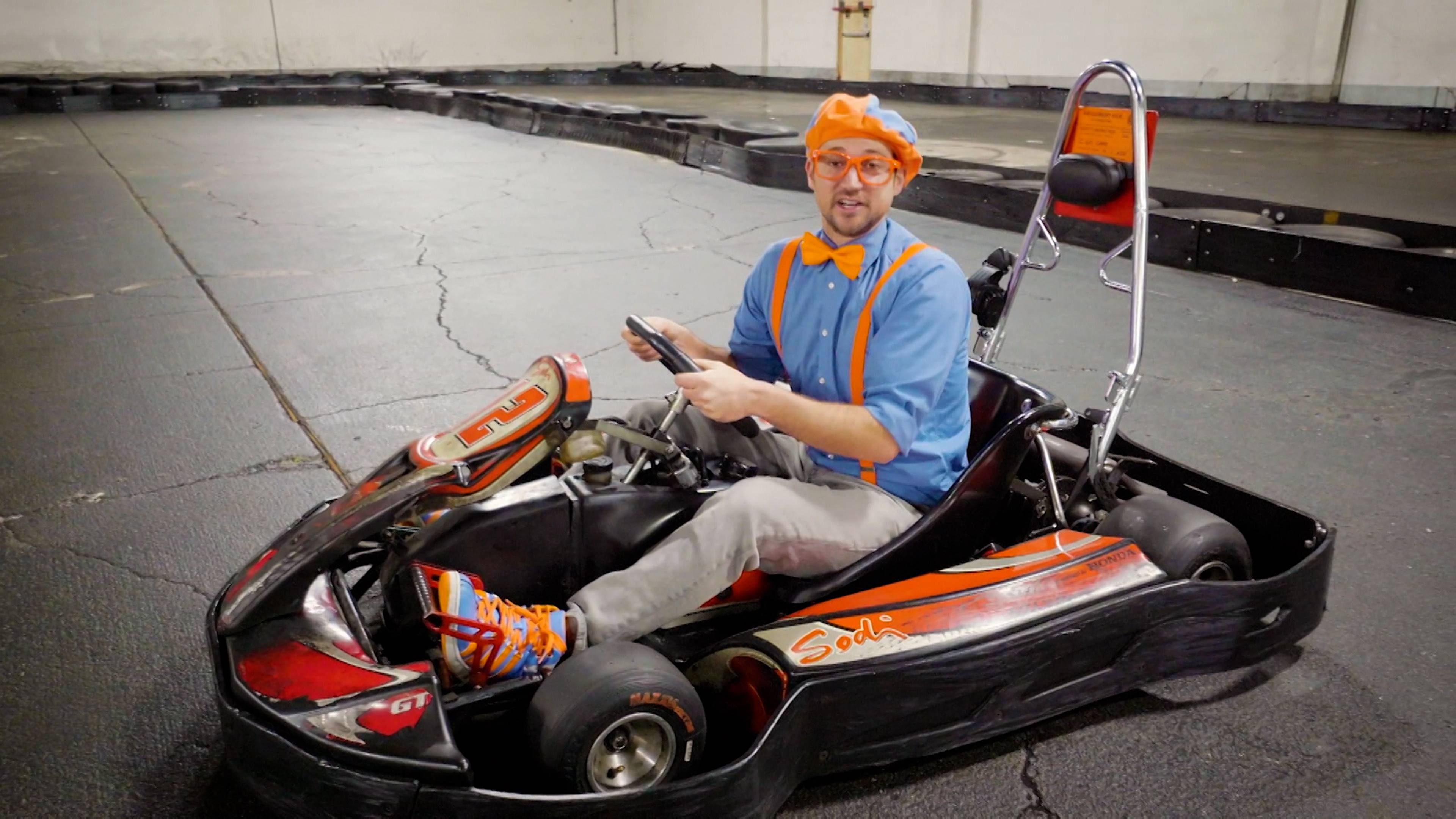 Super Fast Go Karts - Engines & Numbers w/ Blippi