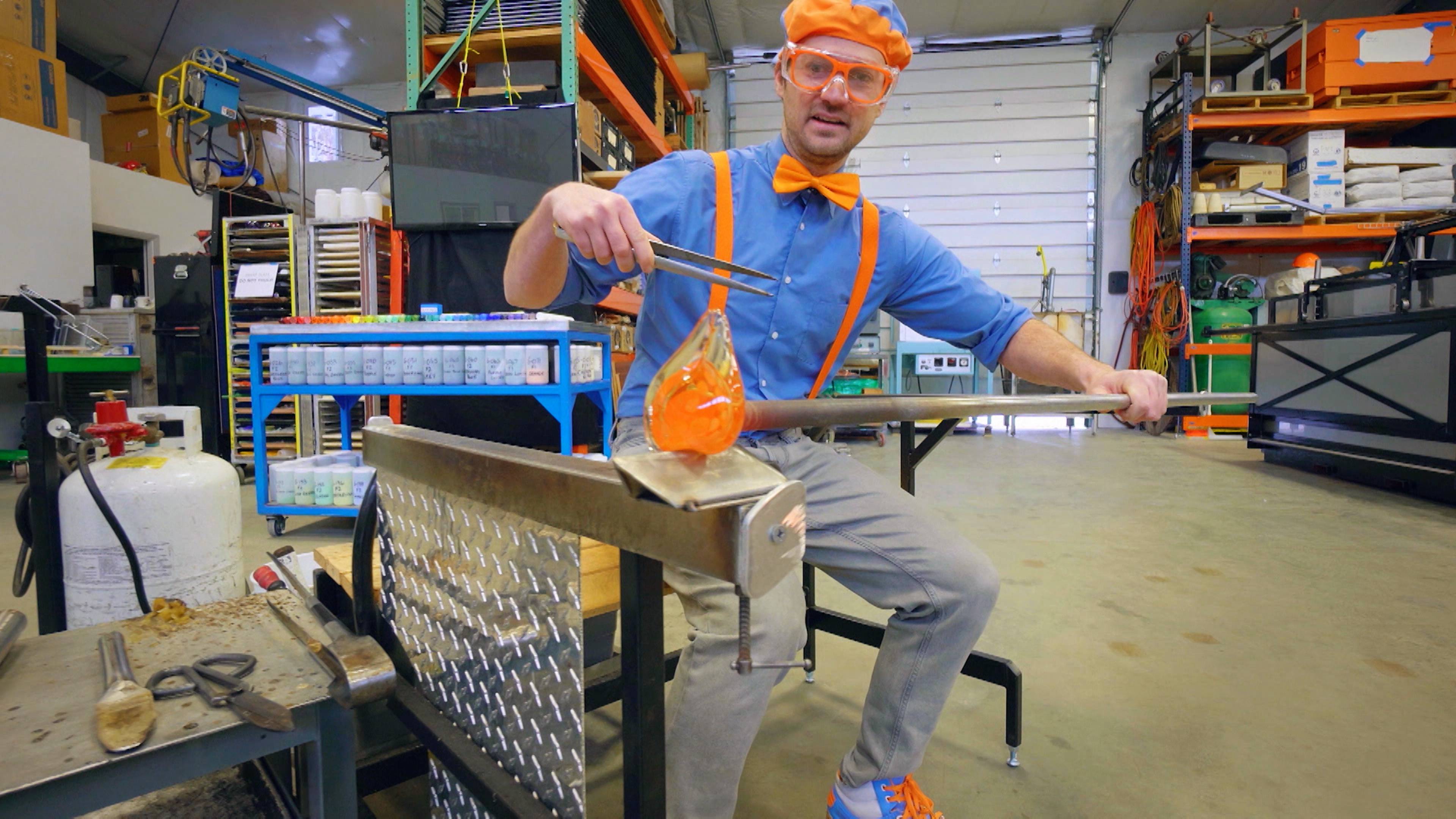 Blippi Goes Glassblowing