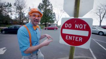 Blippi Learns About Street Signs - Road Safety
