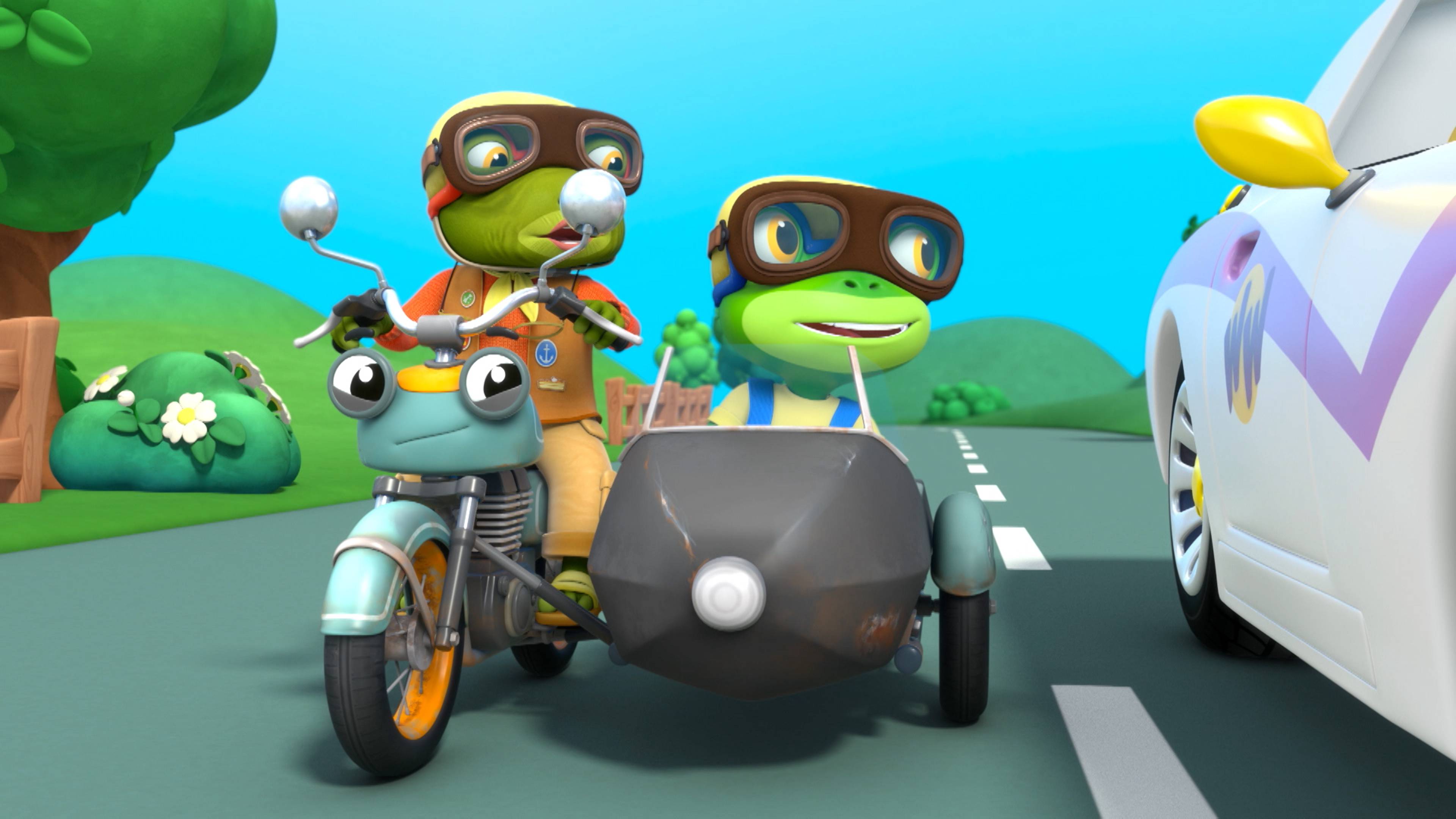 Grandma Gecko's Sports Car Chase