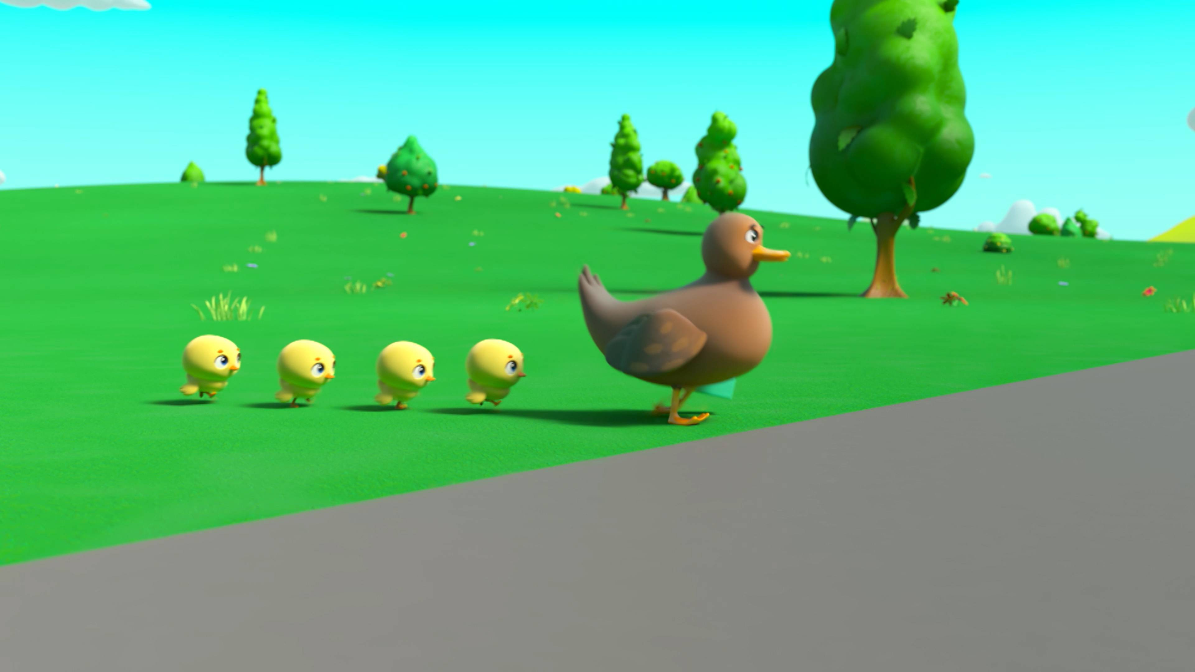 5 Little Ducks - Be Careful When Crossing the Road