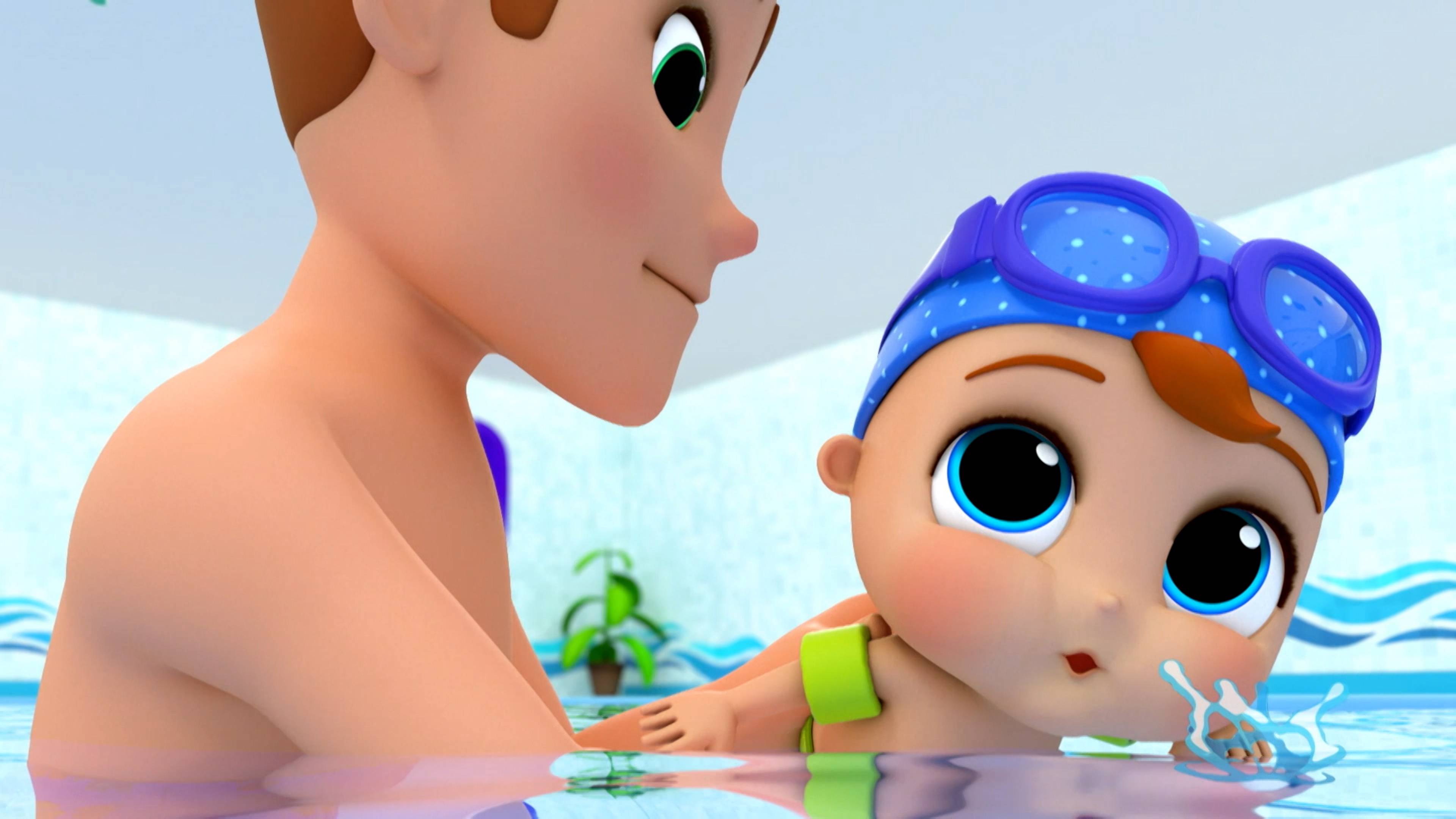 لتس سويم لايك بيبي شاركس