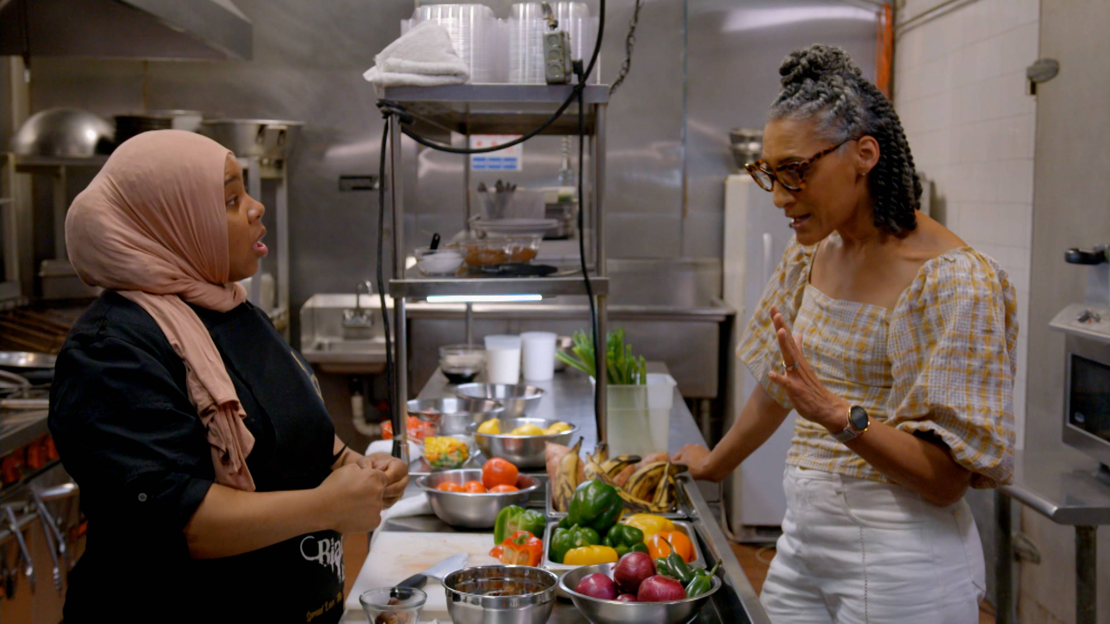 الجمبري مع الذرة المهروسة