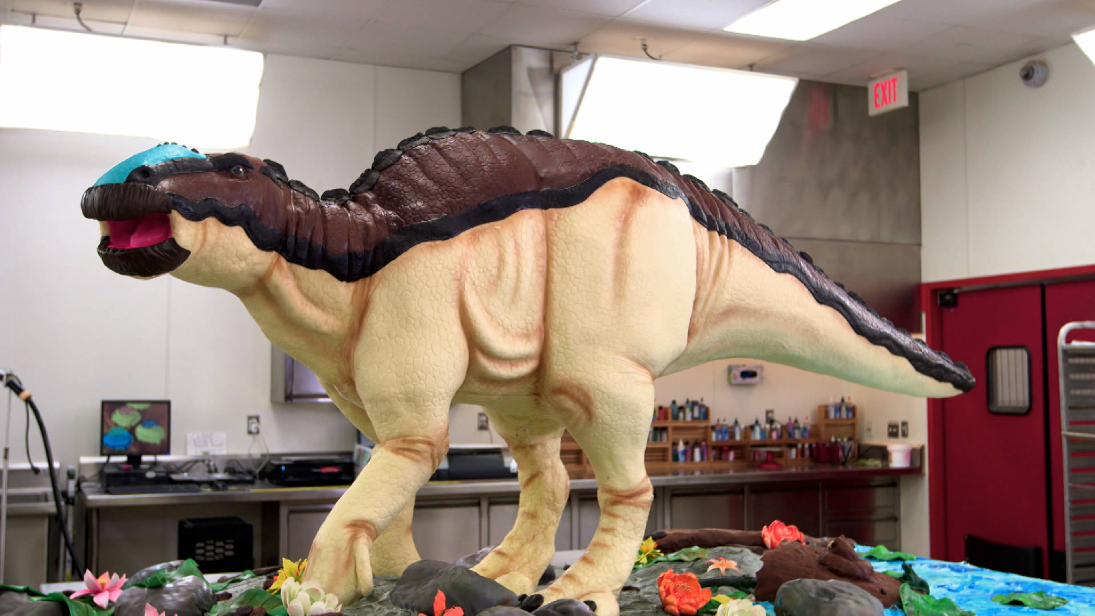 الديناصورات وضربات الفرشاة