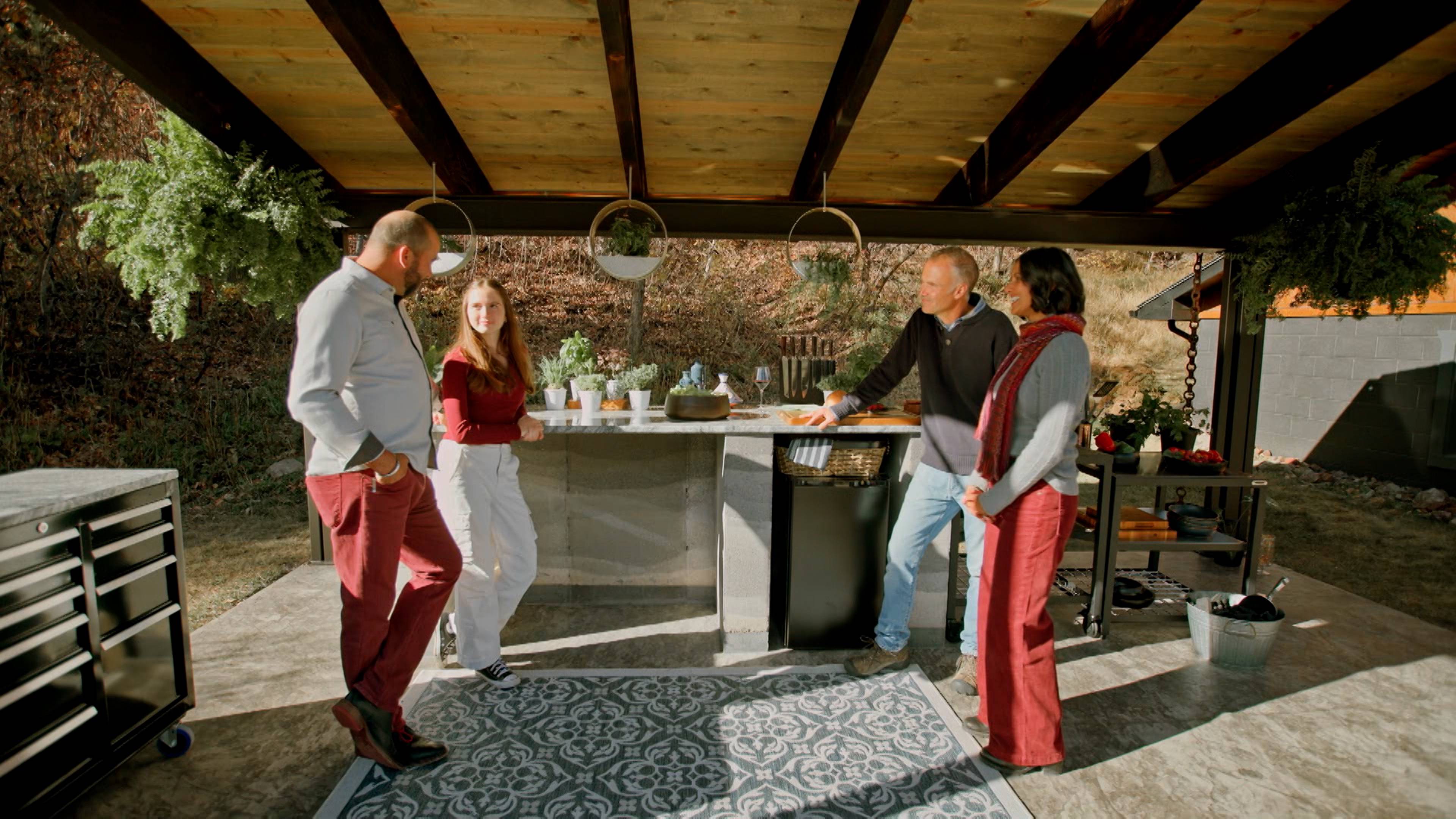 Rammed Earth Outdoor Kitchen