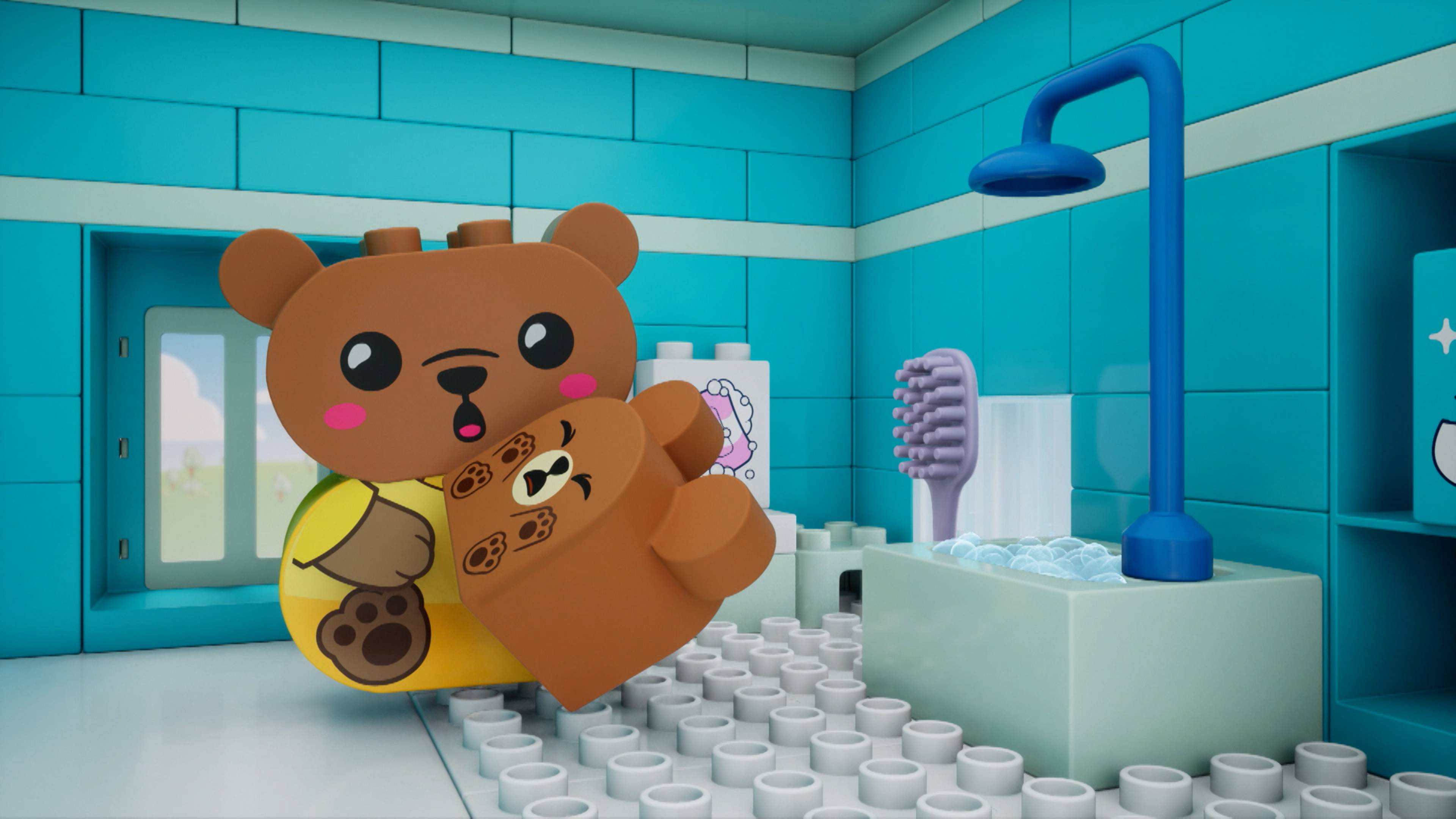 Baby Bear Bath Time Story
