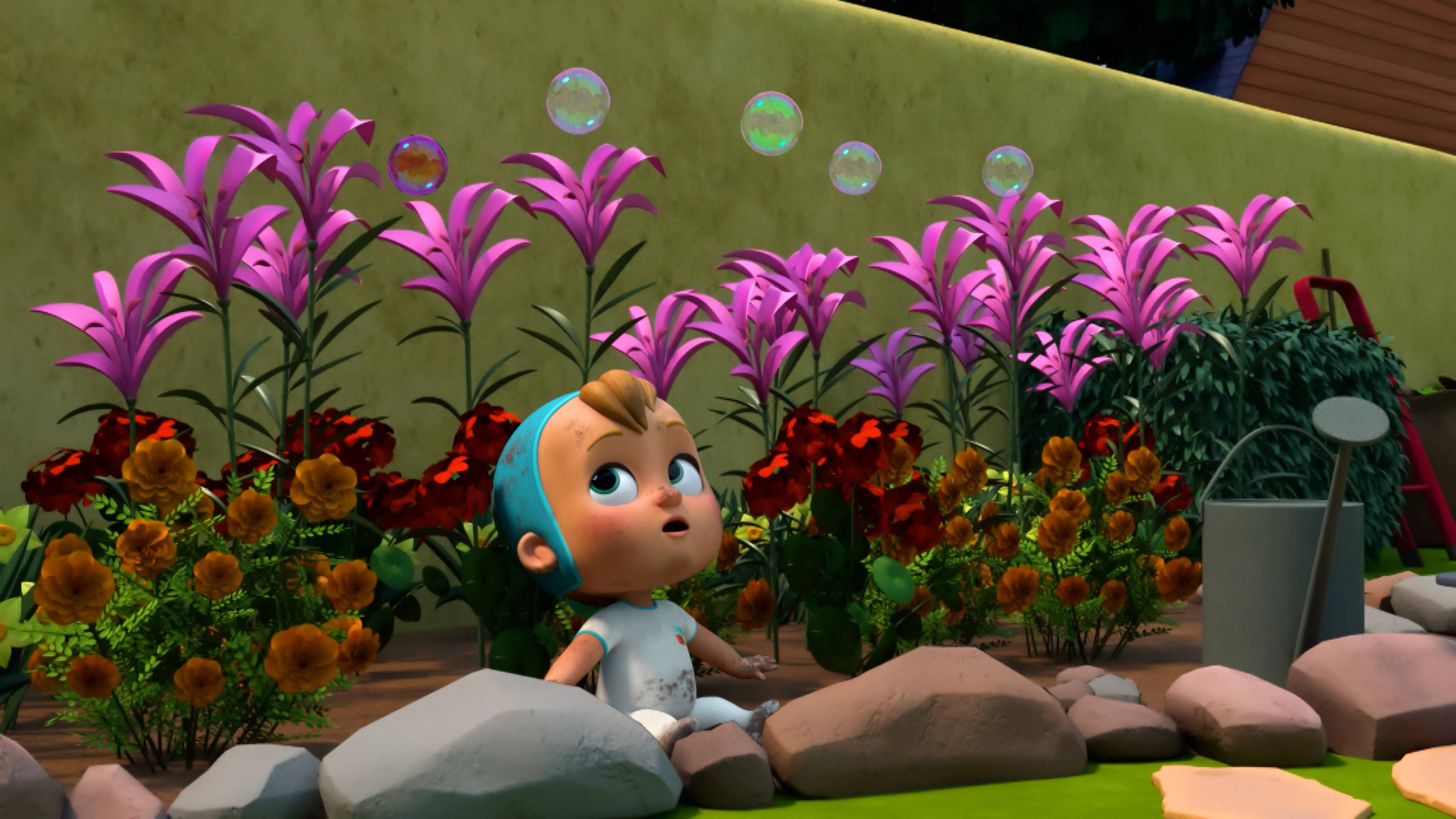 Rainbow Bubbles in Space