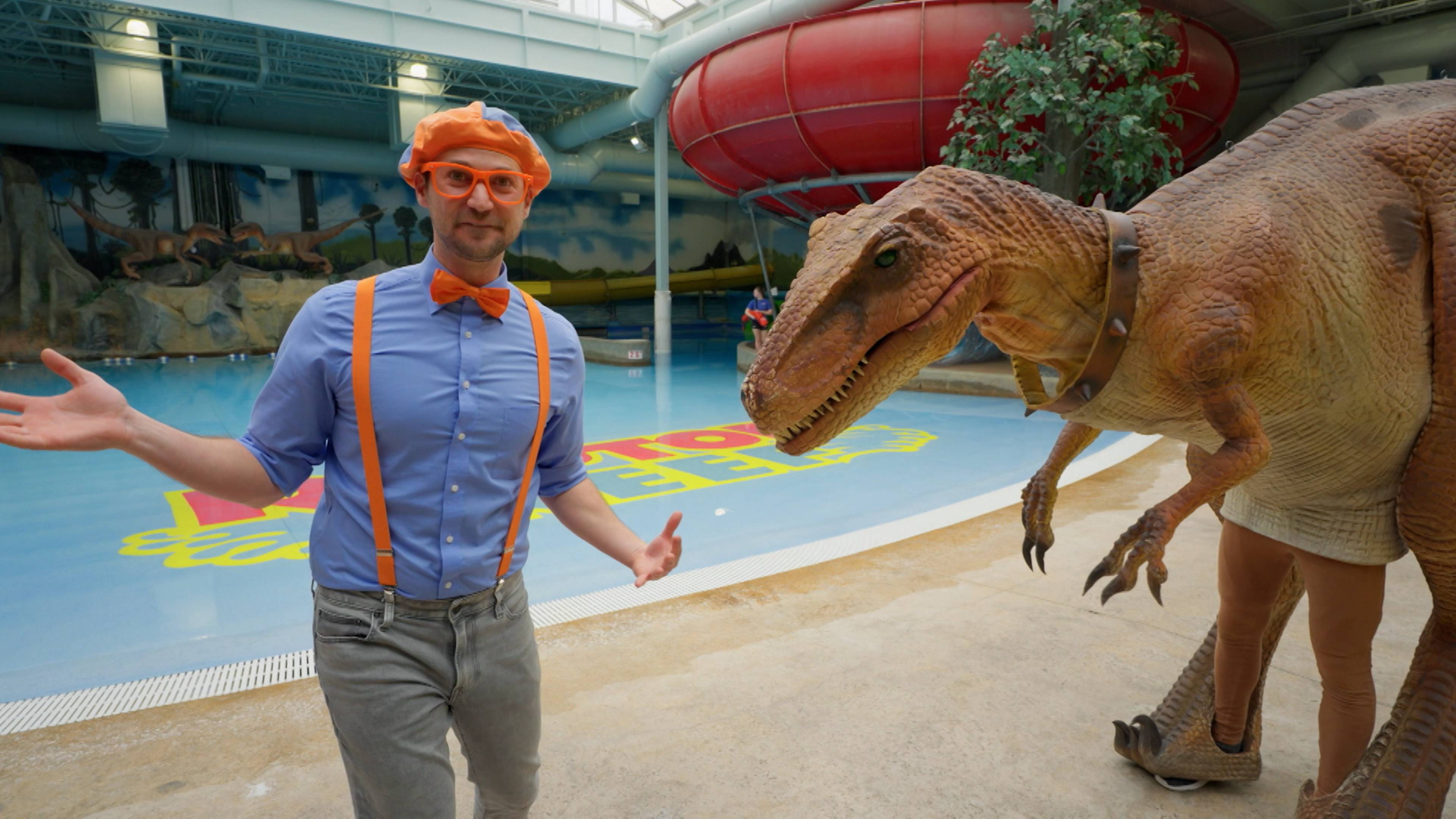 Blippi Meets Stanley The Dinosaur