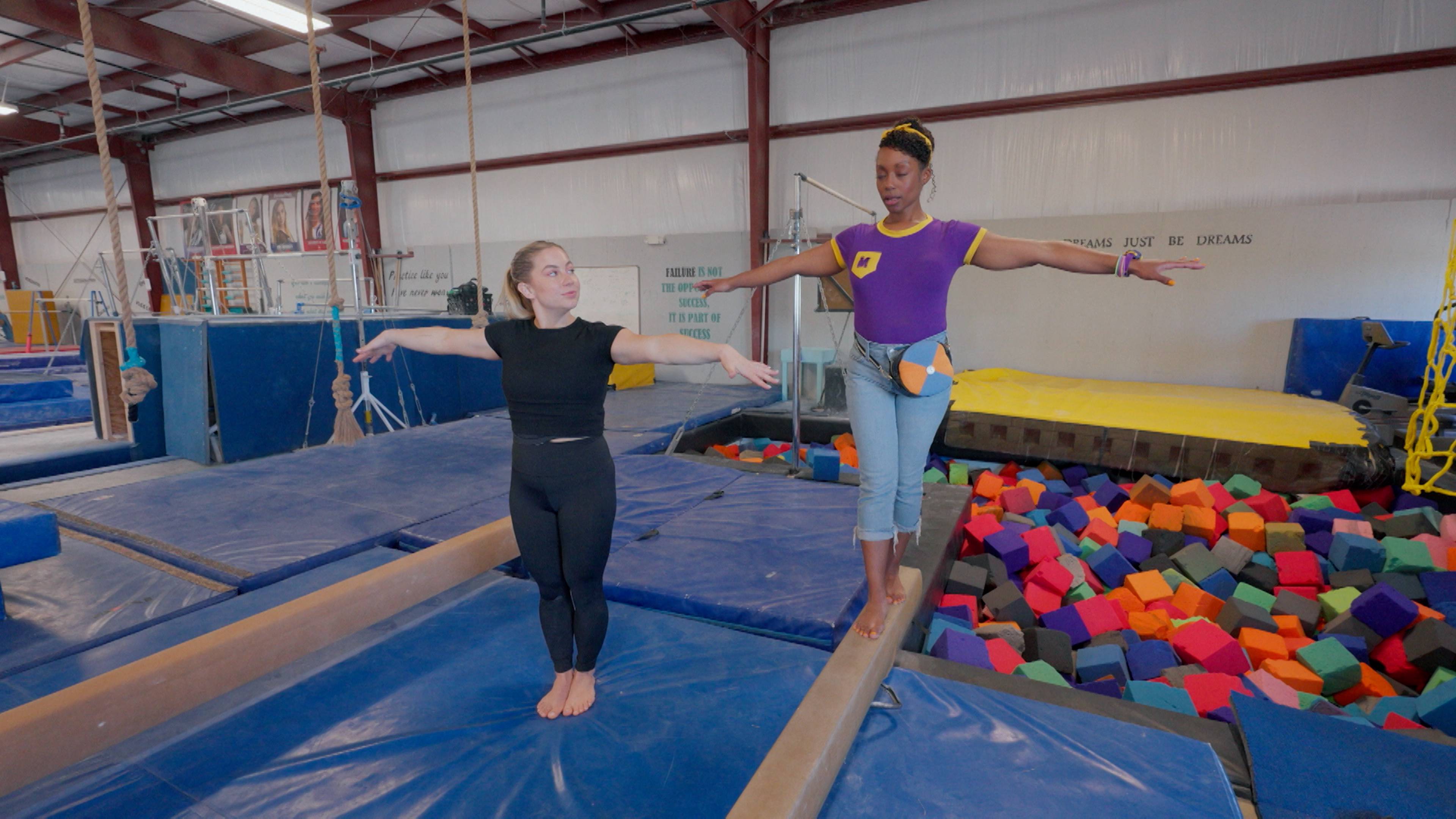 Meekah Learns A Gymnastics Routine