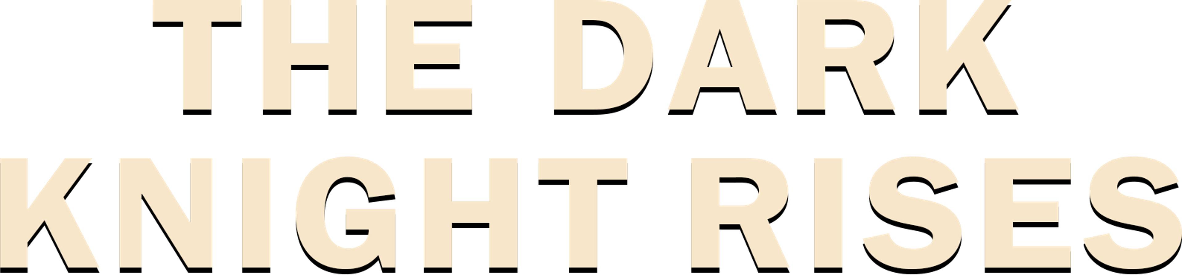 The Dark Knight Rises movie logo