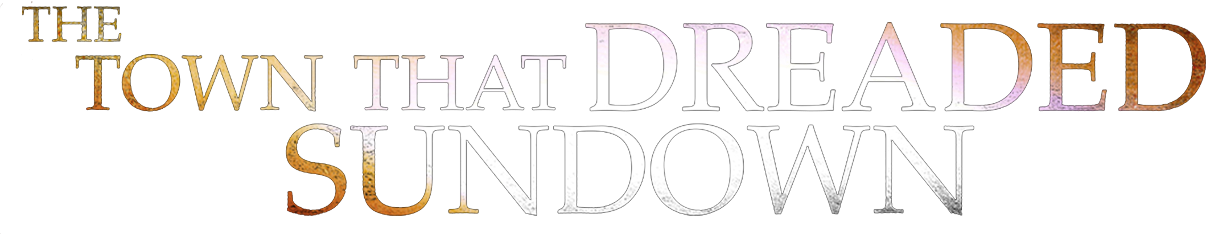 The Town That Dreaded Sundown movie logo