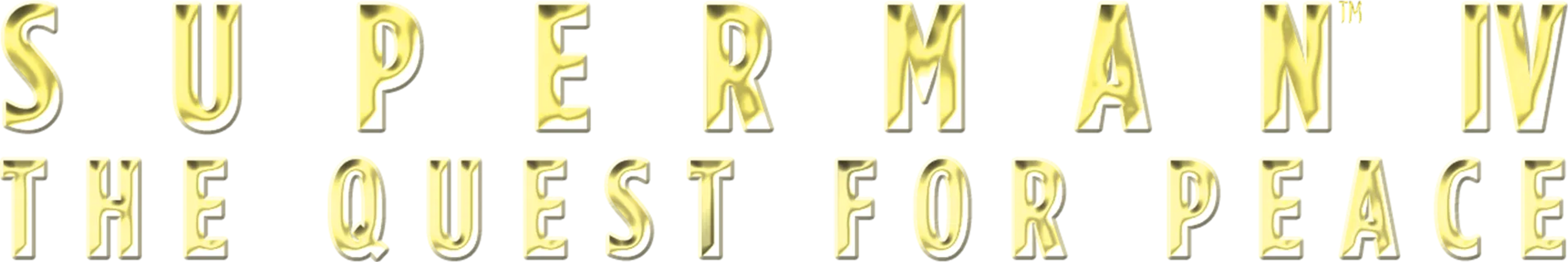 Superman IV: The Quest For Peace movie logo