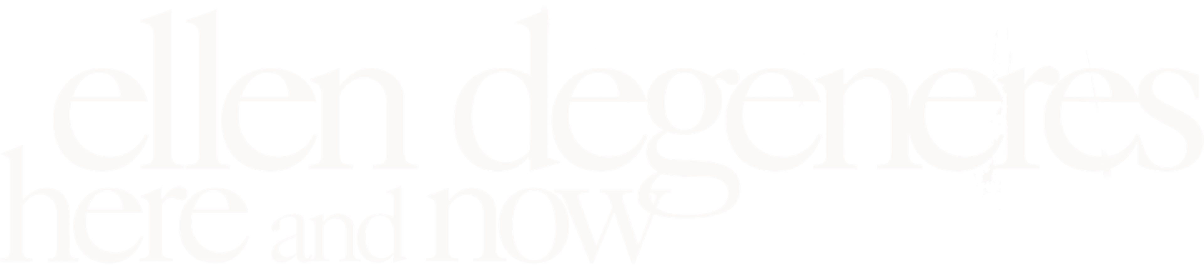 Ellen Degeneres: Here And Now movie logo