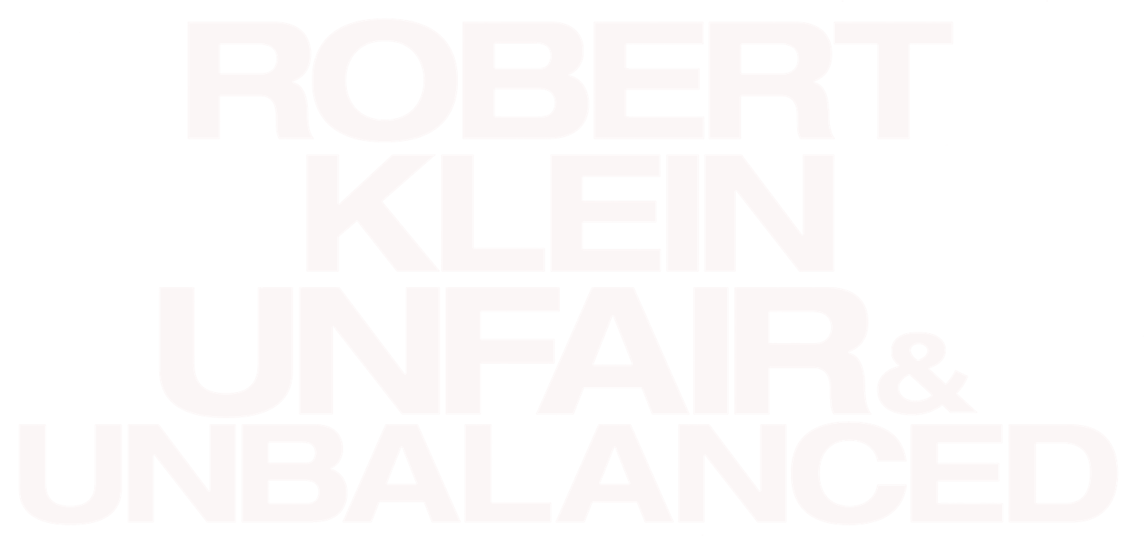 Robert Klein: Unfair & Unbalanced movie logo