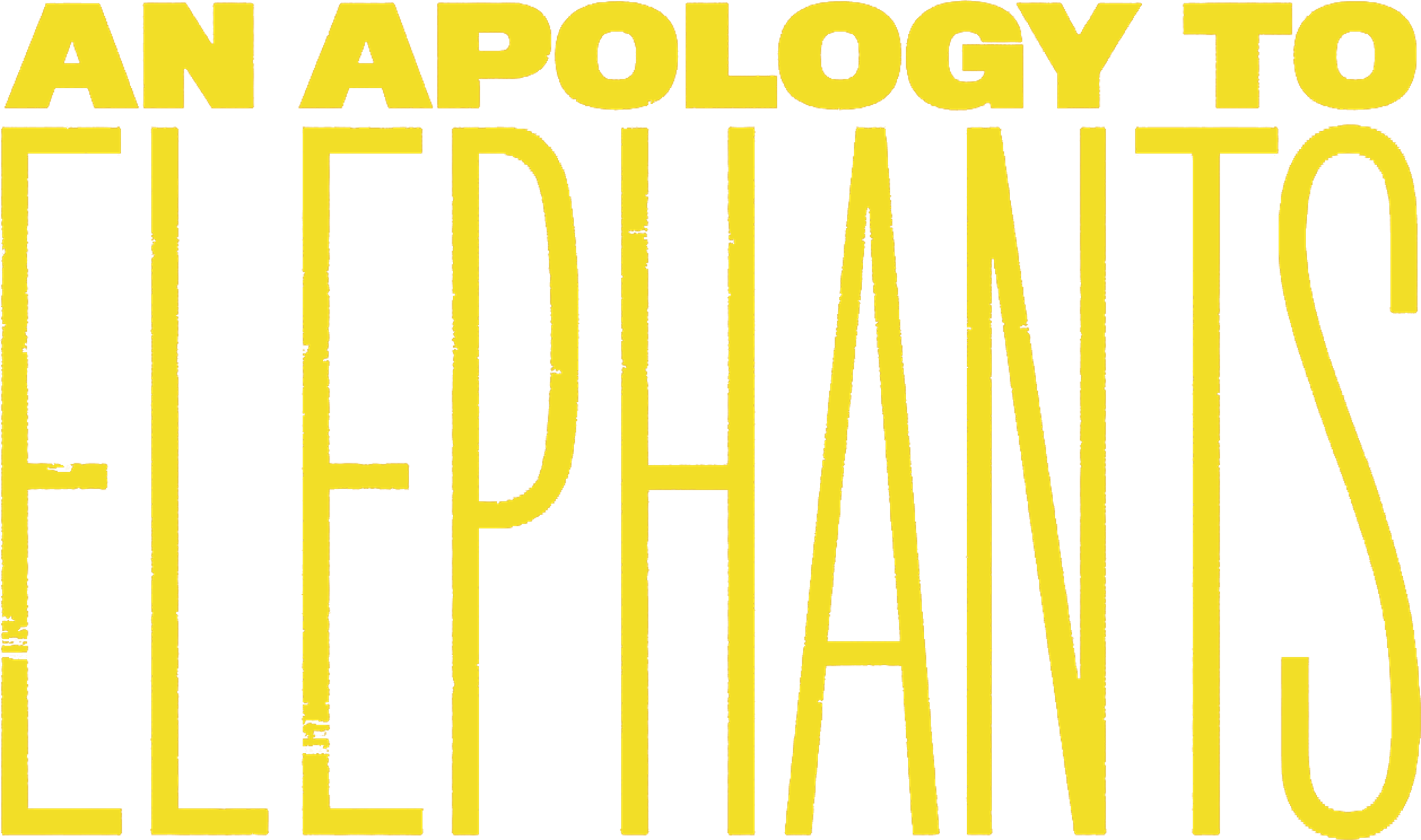 An Apology To Elephants movie logo