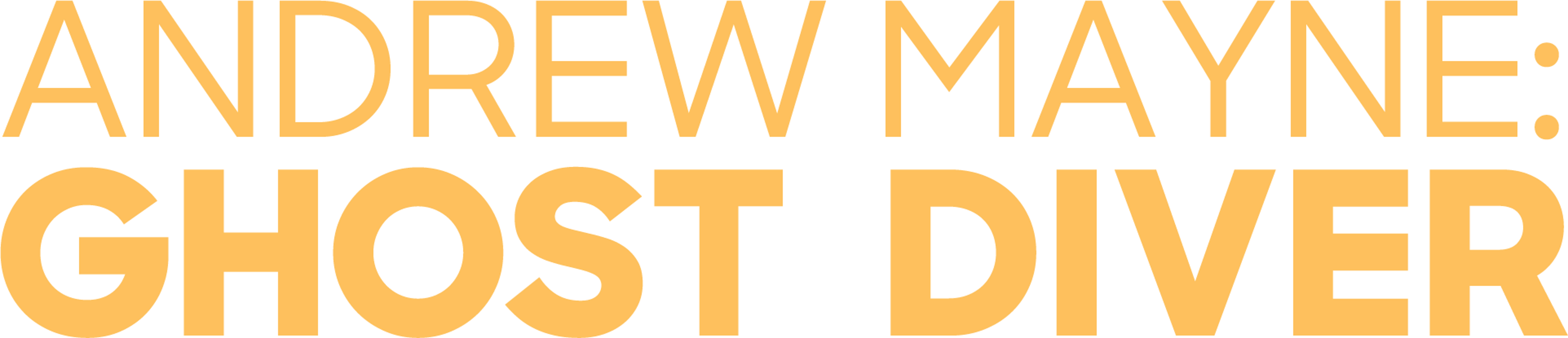 Andrew Mayne Ghost Diver movie logo