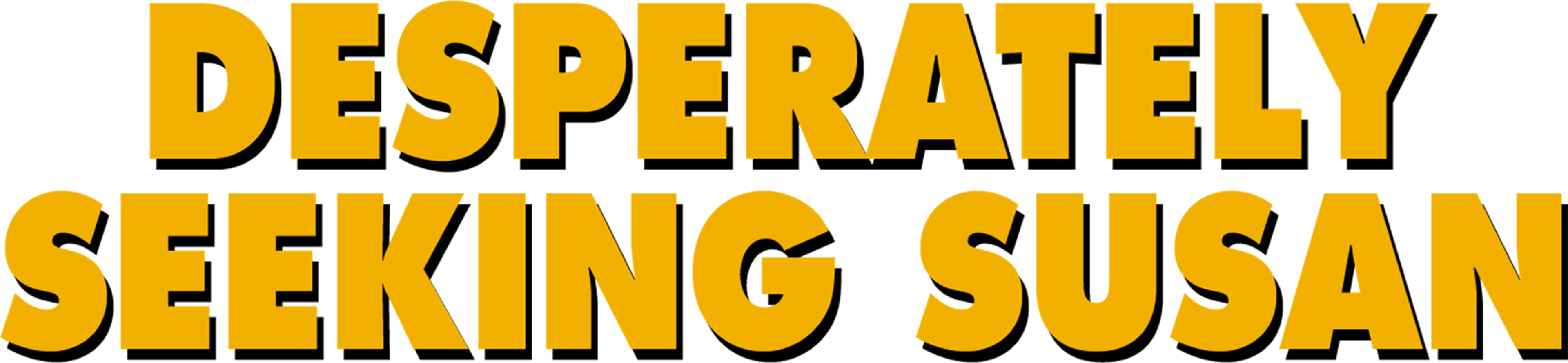 Desperately Seeking Susan movie logo