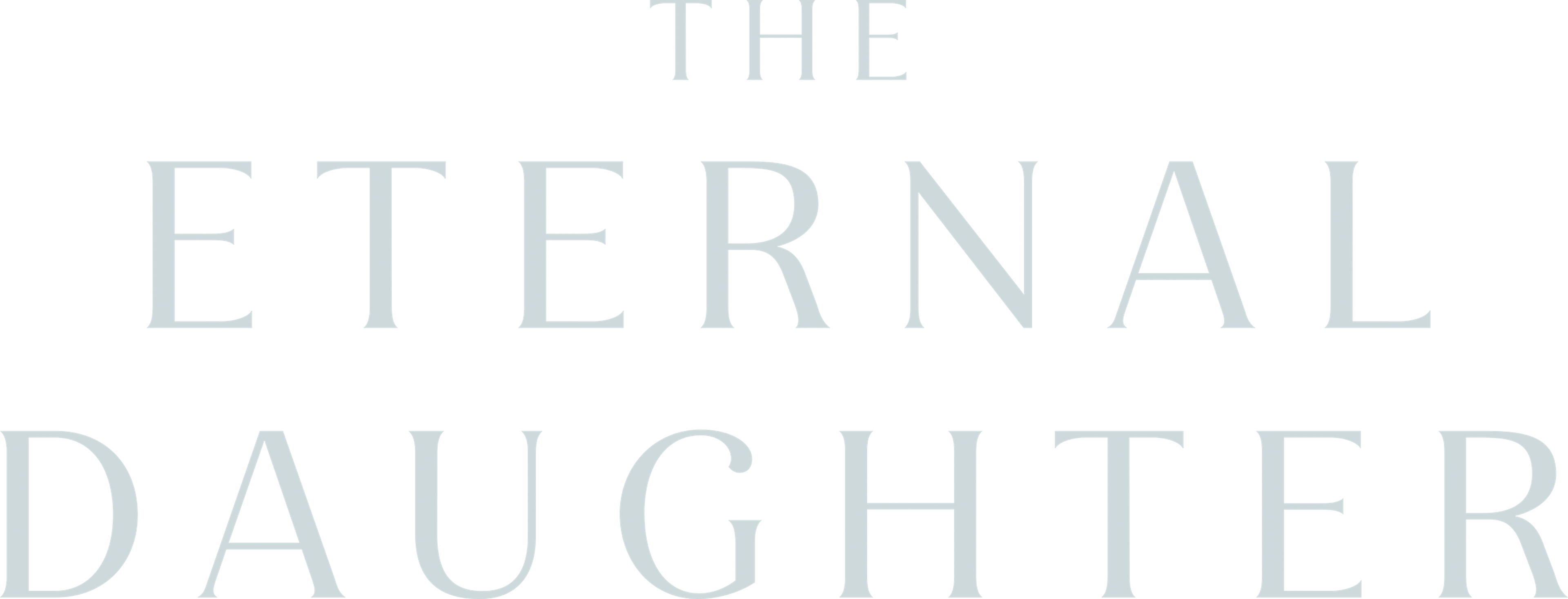 The Eternal Daughter movie logo