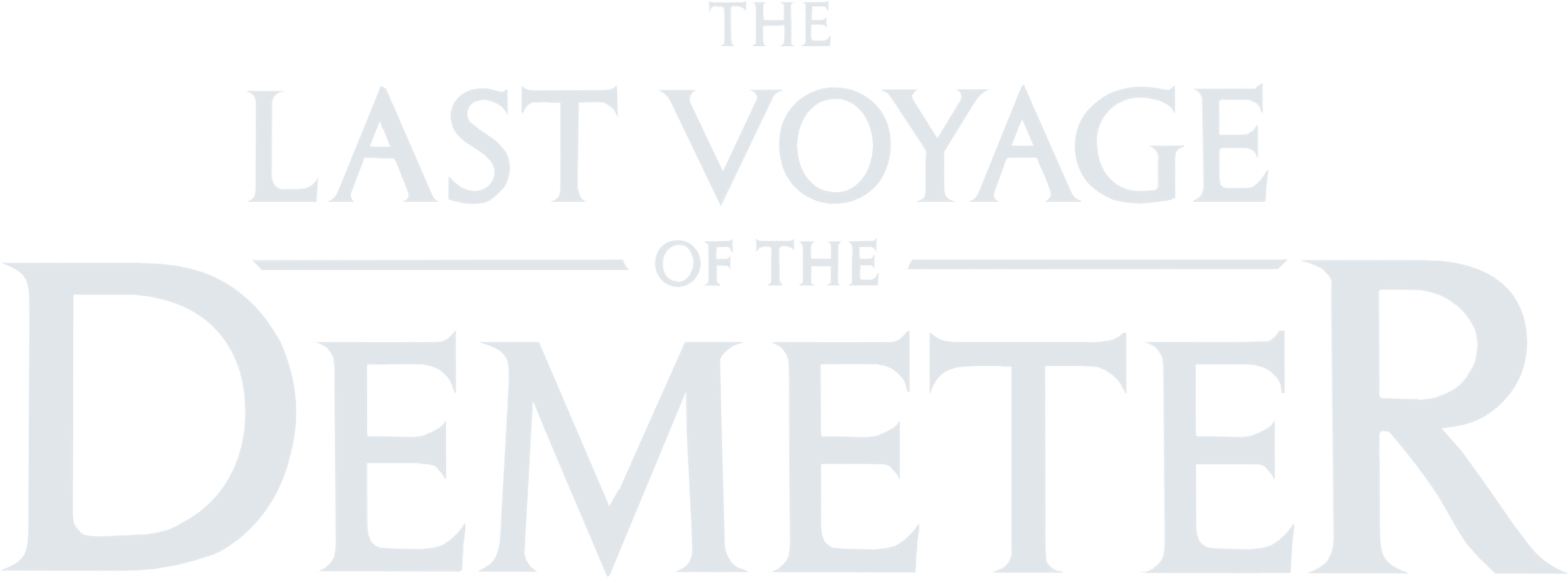 The Last Voyage of The Demeter movie logo