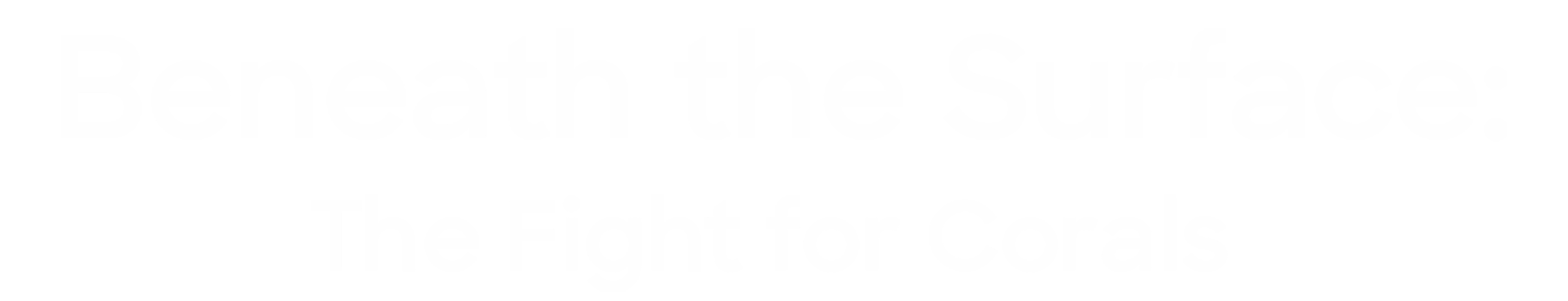 Beneath The Surface: The Fight For Coral movie logo
