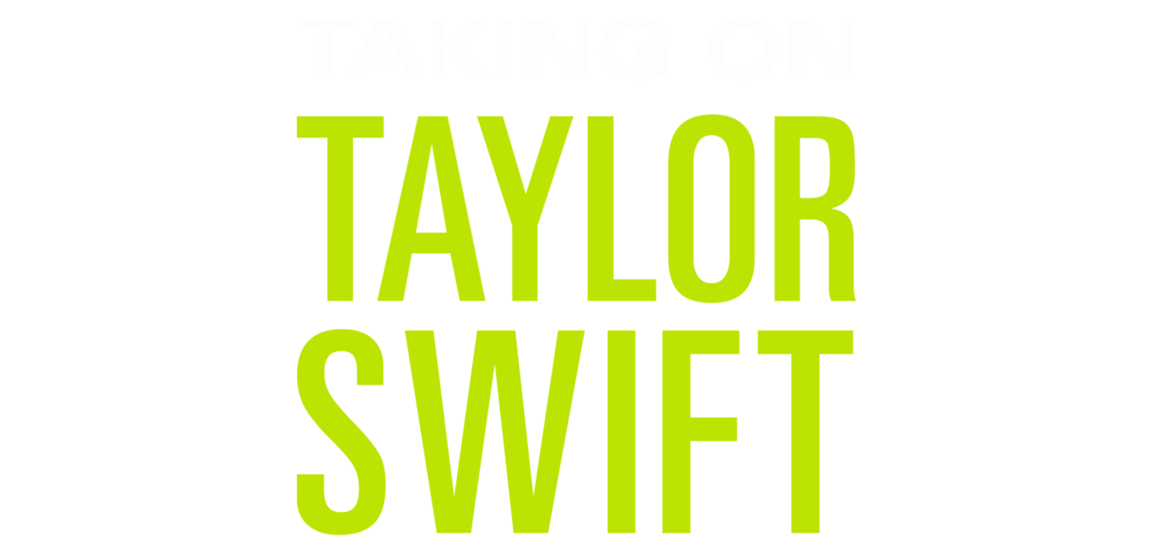 تيكينغ أون تايلور سويفت movie logo