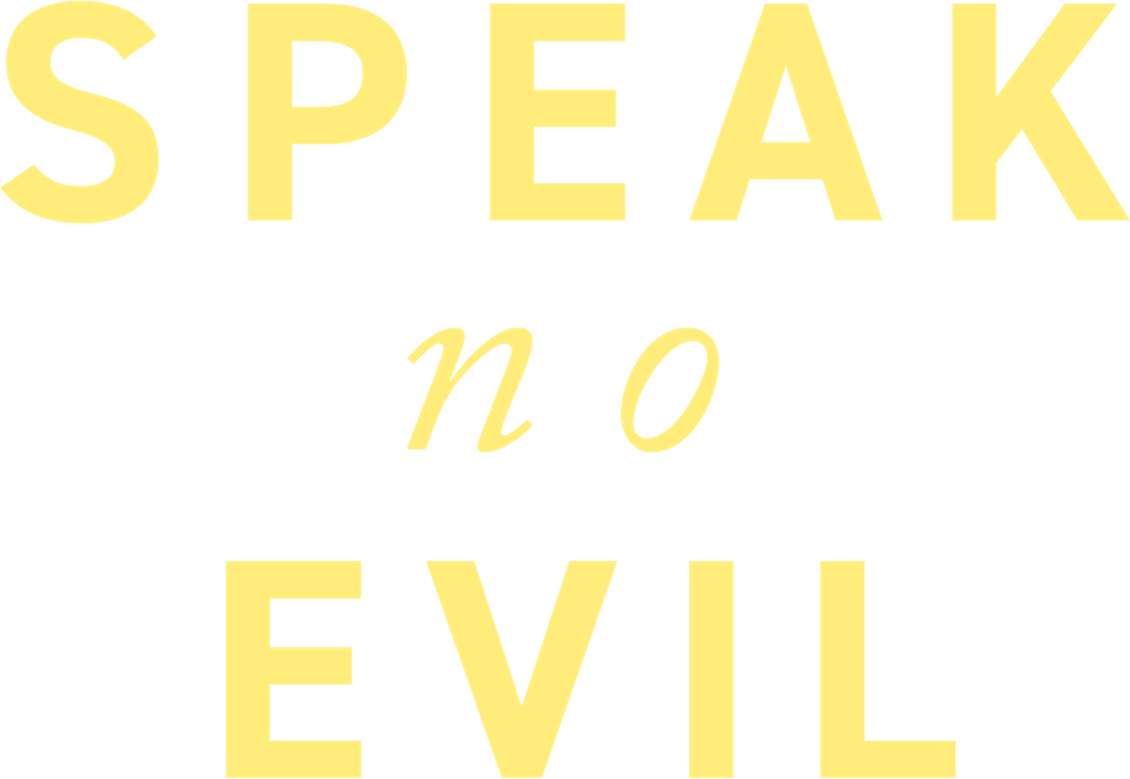 Speak No Evil movie logo