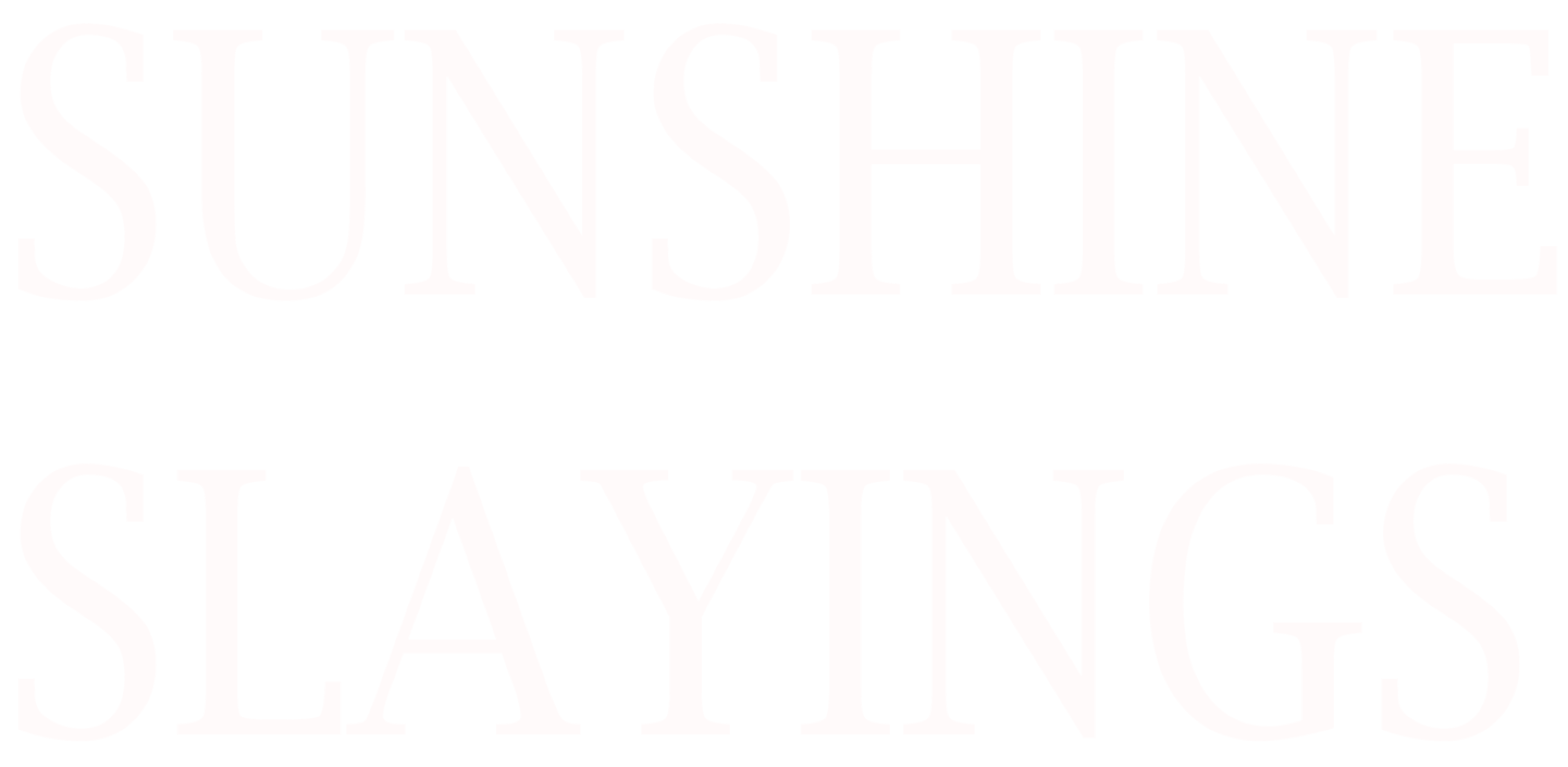 Sunshine Slayings series logo