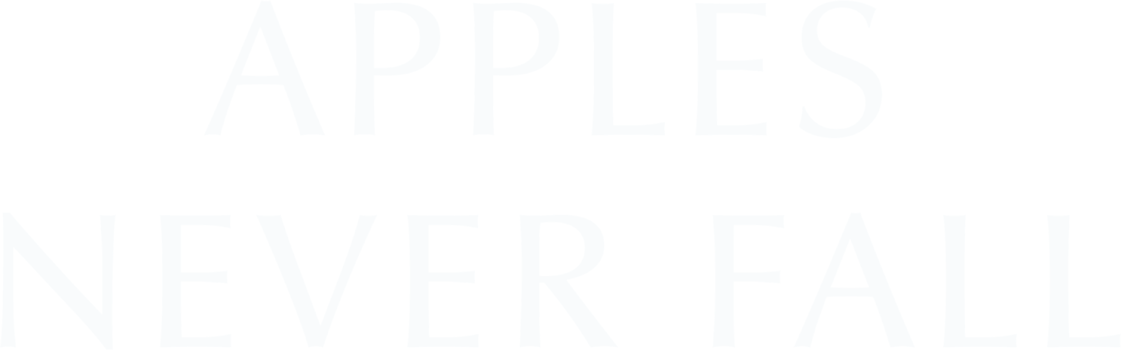 Apples Never Fall series logo