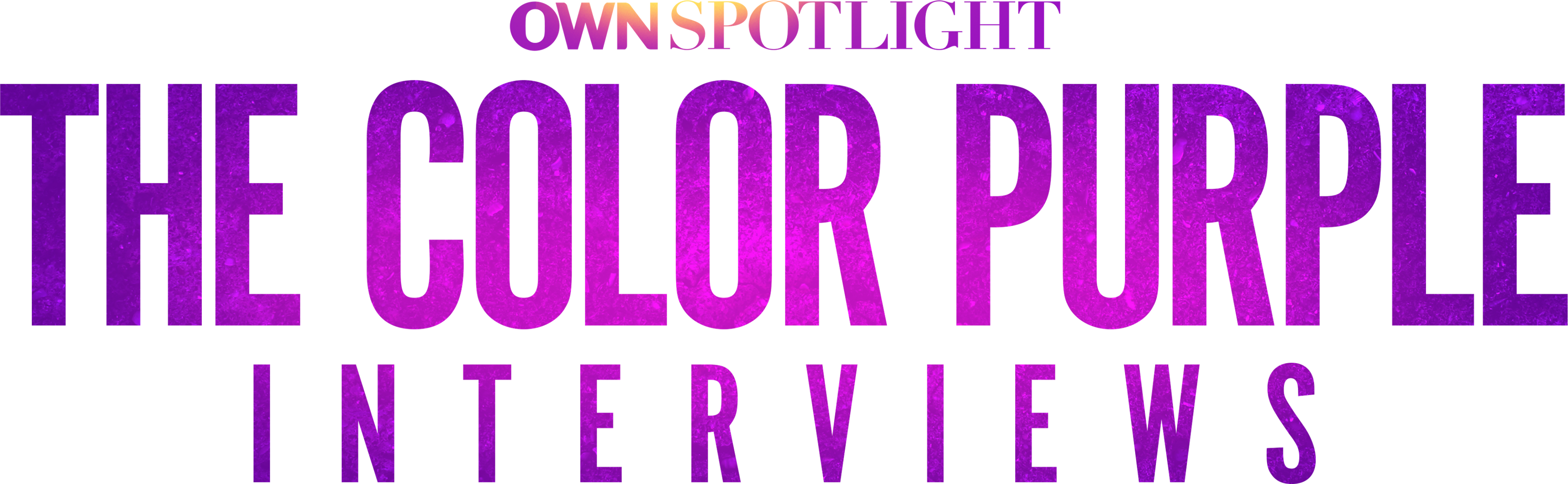 Own Spotlight: The Color Purple Interviews series logo