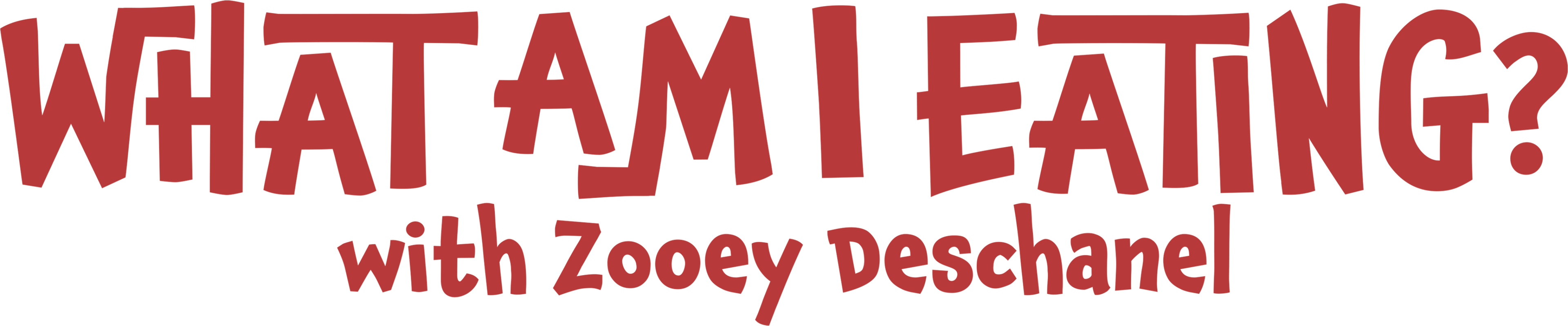What Am I Eating? with Zooey Deschanel series logo