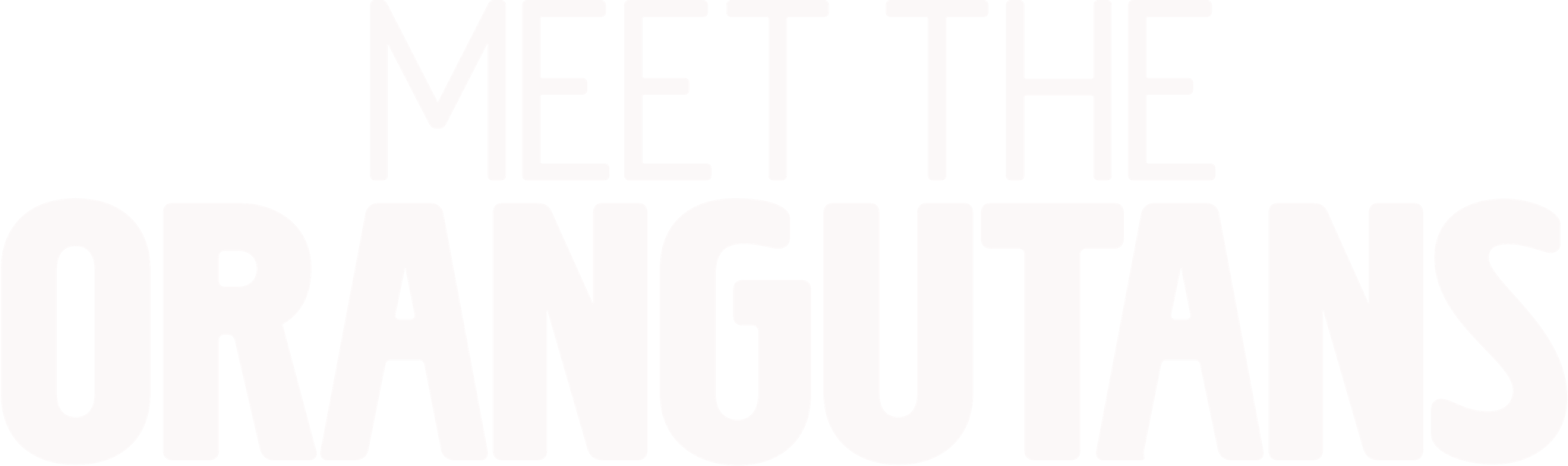 Meet The Orangutans series logo