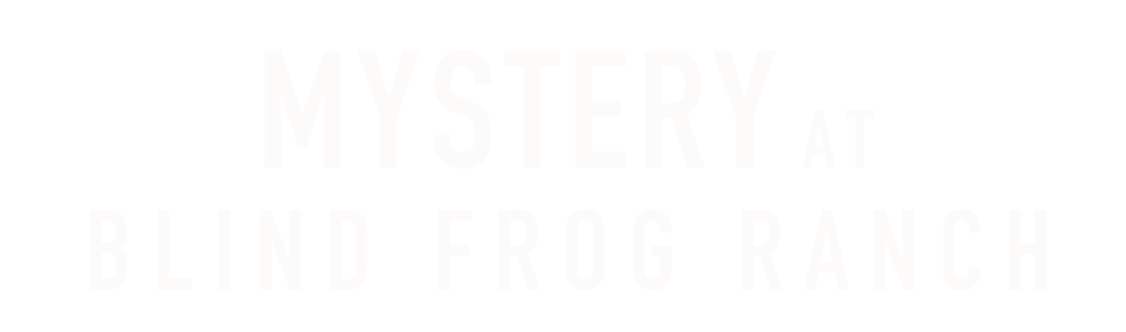 Mystery at Blind Frog Ranch series logo