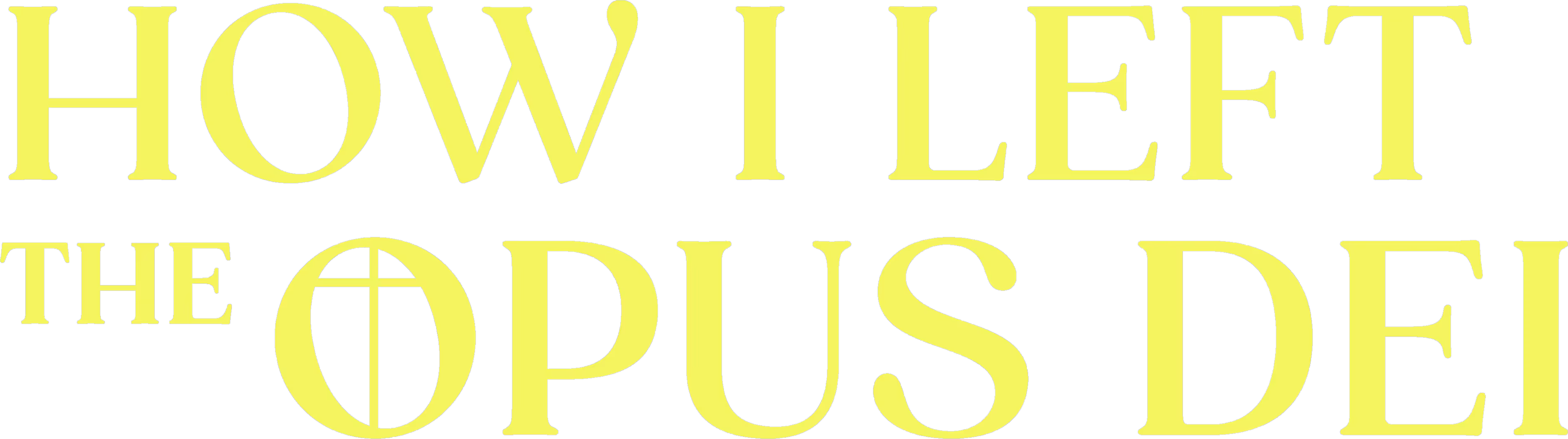 How I Left the Opus Dei series logo