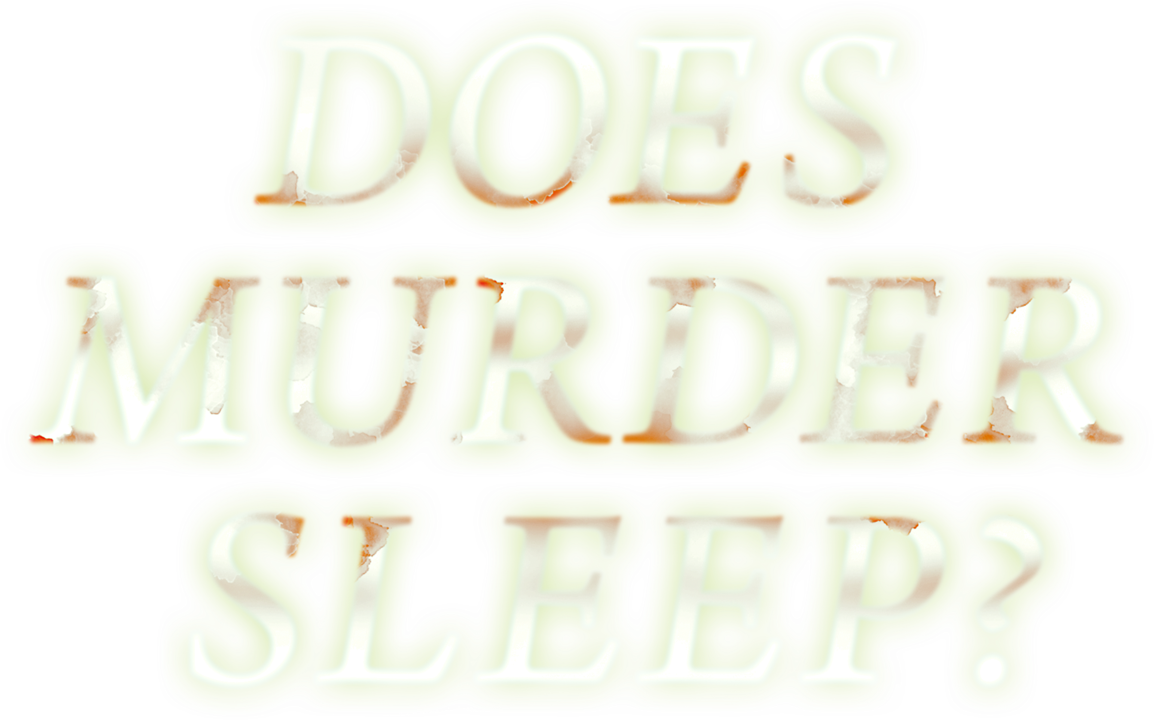 Does Murder Sleep? series logo