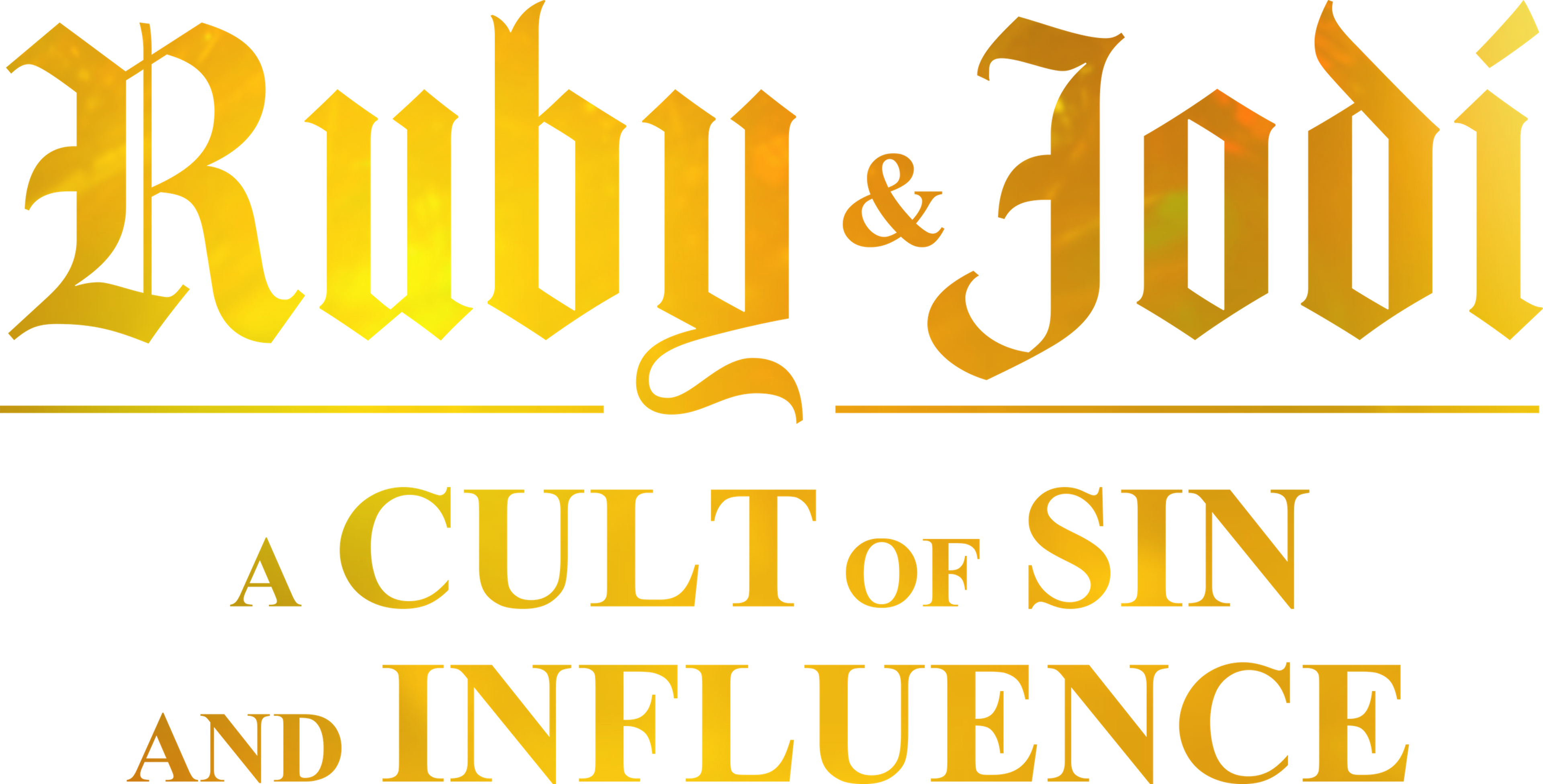 Ruby & Jodi: A Cult of Sin and Influence series logo
