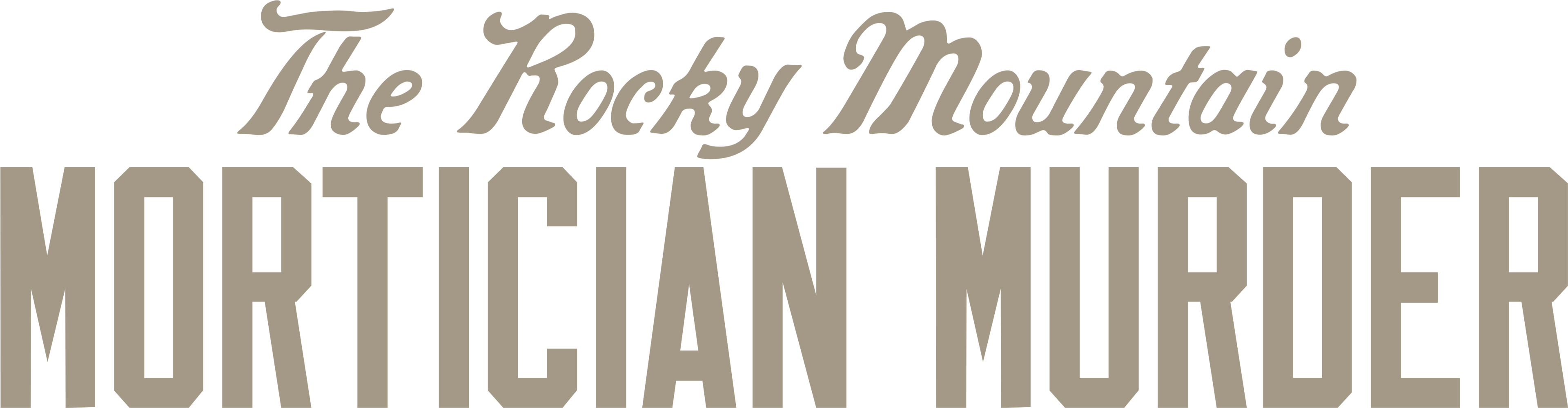 The Rocky Mountain Mortician Murder series logo