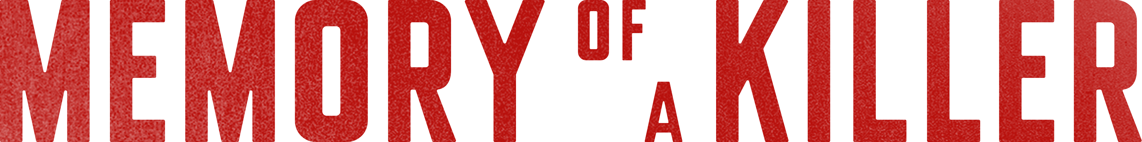 Memory Of A Killer series logo