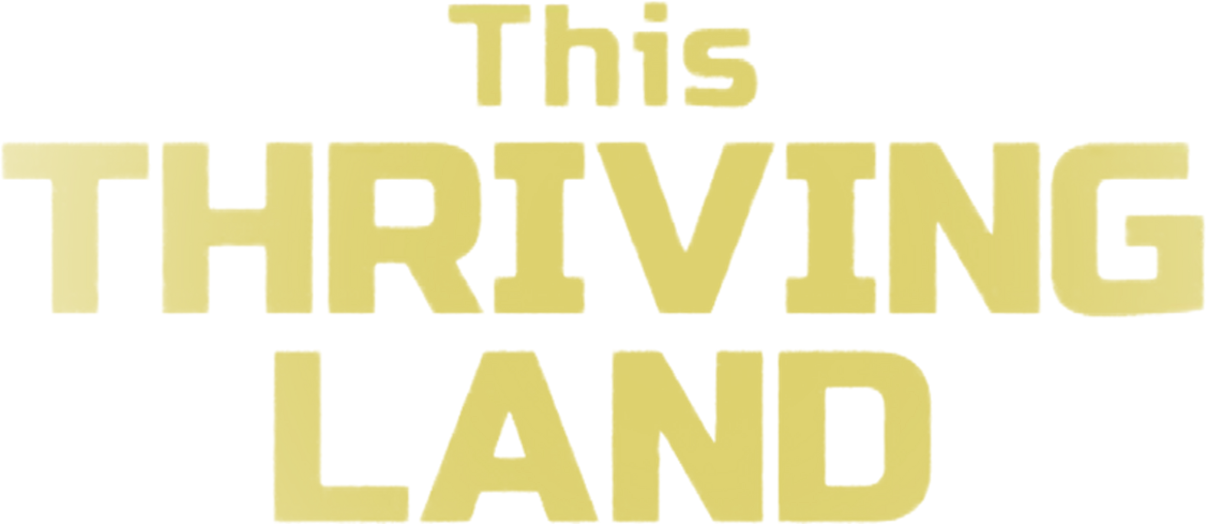 This Thriving Land series logo